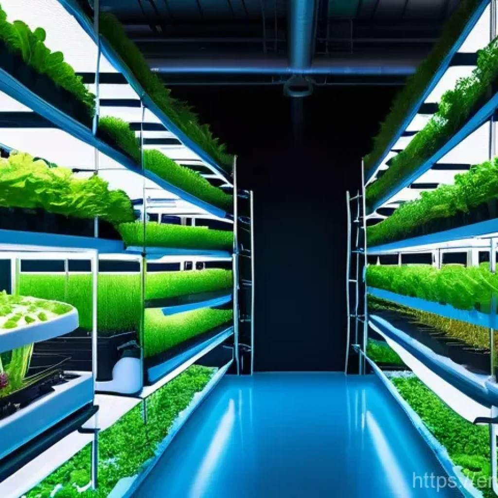 미래식량 혁신 기술 - Futuristic Urban Vertical Farm and Sustainable Harvest**
A breathtaking, vibrant indoor vertical far...