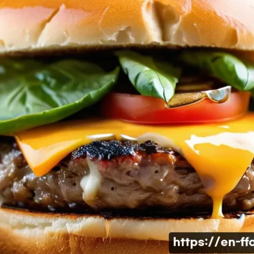 지속 가능한 대체육 - **Prompt:** A close-up, high-resolution food photography shot of a perfectly grilled, gourmet plant-...