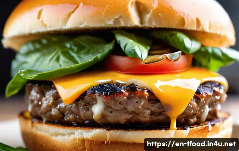 지속 가능한 대체육 - **Prompt:** A close-up, high-resolution food photography shot of a perfectly grilled, gourmet plant-...