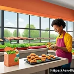 Home 18 비욘드미트 임파서블푸드 - **Prompt:** A dynamic and vibrant illustration showcasing the evolution and mainstream adoption of p...